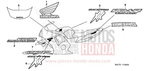 STRIPE/MARK (1) CBR1100XX6 de 2006